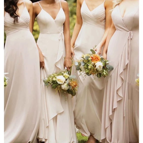 Navy chiffon bridesmaid dress - Picture 6 of 6